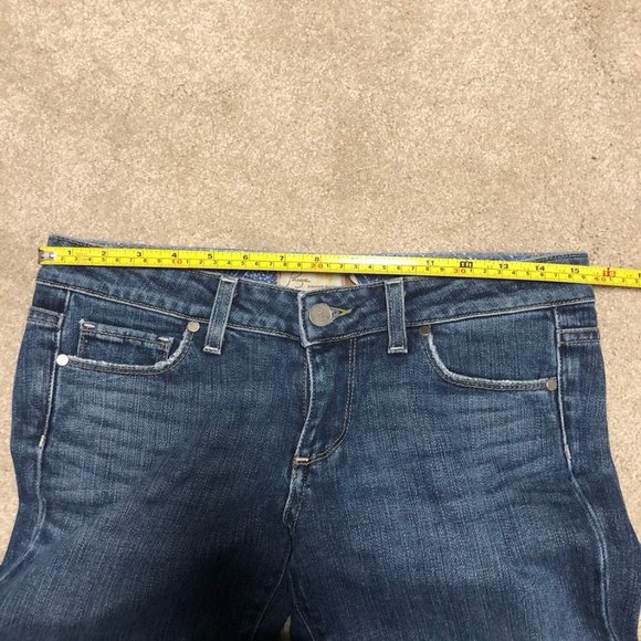 Paige laurel canyon flare jeans 28 6 vintage Rare ultra low rise - Picture 3 of 8